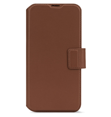 Leather Detachable Wallet iPhone 16 Pro Tan