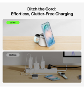 UltraCharge 25W Qi2 wei&szlig; Modulare Ladestation WIZ052kqWH