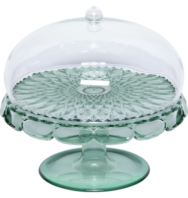 VANITY Kuchenplatte mit Fu&szlig; und Haube Matcha green