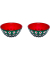 Le Murrine Set 2 Schalen 12 cm Emerald green whitered
