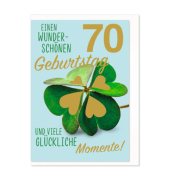 Geburtstagskarte Zahl 70