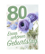 Geburtstagskarte Zahl 80