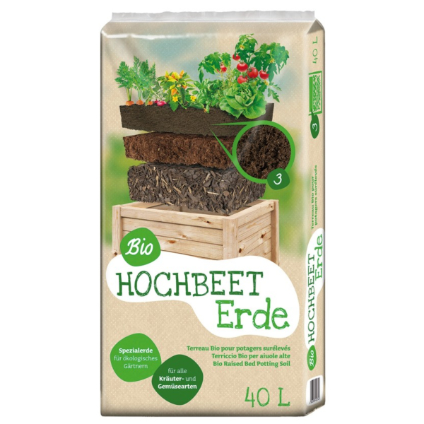 Floragard Gartenerde Hochbeet braun 40l 4006398406642 Floragard 40000 Milliliter