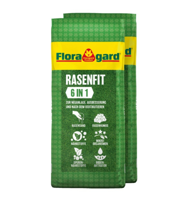 Gartenerde Rasenfit 6in1 2x18l