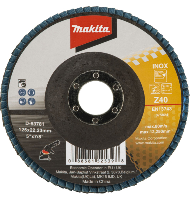 F&auml;cherschleifscheibe 125mm Z40
