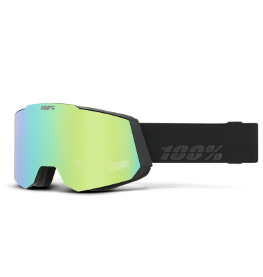 100percent SNOW - SNOWCRAFT Goggle Black HiPER Green Mirror