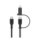 BOOST CHARGE 2-in-1 Kabel USB-CLig.1,5m sw.CAC003hq1.5MBK