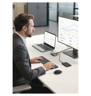 CONNECT USB-C 5-in-1 mit Dual USB-C Ports,si. AVC022hqSGY