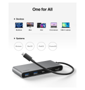 CONNECT USB-C 7-in-1 Hub Dual USB-C Ports si. AVC023hqSGY