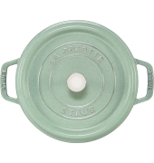 La Cocotte 24cm rund Salbeigr&uuml;n, Gusseisen