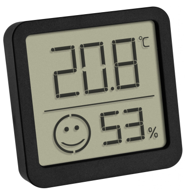 30.5053.01.02 2er Set black Digitales Thermo Hygrometer