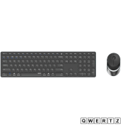 9850M Dunkelgrau QWERTZ Kabelloses Multi-Mode-Deskset
