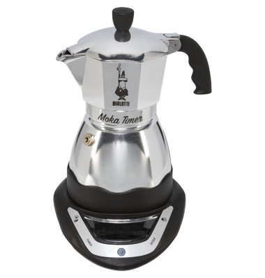 Espressokocher 0006092/NP, silber/schwarz