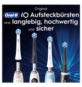iO Aufsteckb&uuml;rsten Ultimative Reinigung BLACK 6er