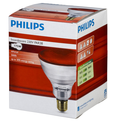 Infrarotlampe PAR38 IR 175W E27 230 Red