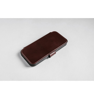Modern Leather Folio iPhone 17 Pro Burgundy Horween