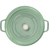 La Cocotte 26cm rund, salbei, Gusseisen