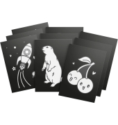 Leuchtendes Wandbild 9er-Set