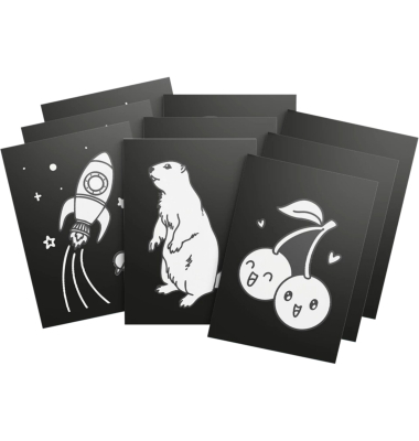 Leuchtendes Wandbild 9er-Set