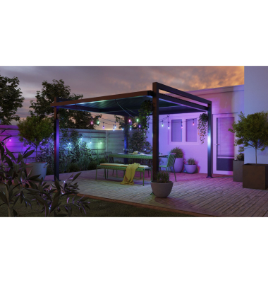 Essentials Matter Smart Outdoor String Light Starter 15m