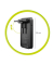 65W GaN Slim dual USB-C single USB-A black