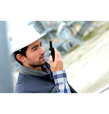 Walkie Talkie 2er Set 7 km Reichweite, Wei&szlig;Schwarz
