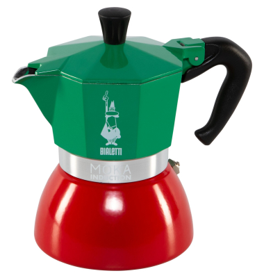 Espressokocher 0007403, rot/gr&uuml;n