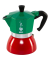 Espressokocher 0007403, rot/gr&uuml;n