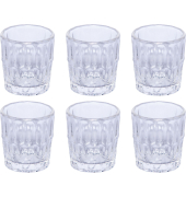 VANITY Set von 6 Shotgl&auml;ssern clear
