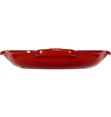 Brat- und Servierpfan Gusseisen Kirschrot 23 cm