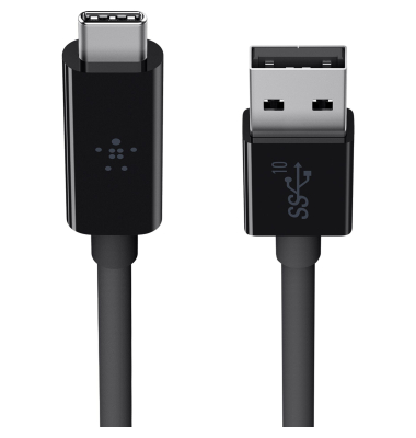 USB-Kabel F2CU029BT1M-BLK, schwarz
