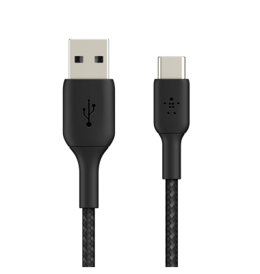 USB-CUSB-A Kabel 15cm ummantelt, schwarz CAB002bt0MBK