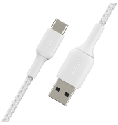USB-CUSB-A Kabel 1m ummantelt, wei&szlig; CAB002bt1MWH