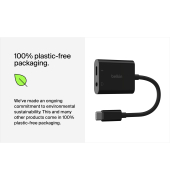 RockStar 3,5mm Audio- und USB-C Ladeadap.schw. NPA004btBK