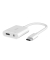 RockStar 3,5mm Audio- und USB-C Ladeadap. wei&szlig; NPA004btWH