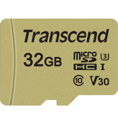 Speicherkarte TS32GUSD500S, bis 95 MB/s, 