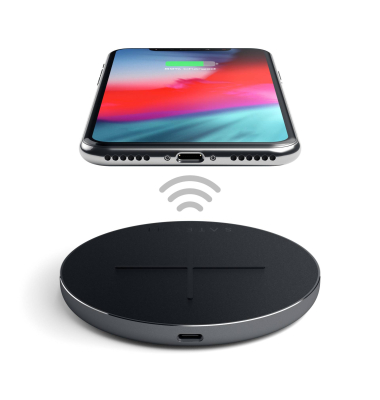 Aluminum PD & QC Wireless Charger space gray