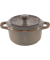 Mini Cocotte Set 4-tlg. rund, Keramik, antik-grau