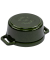Mini Cocotte 10cm rund Basilikum-gr&uuml;n, Gusseisen