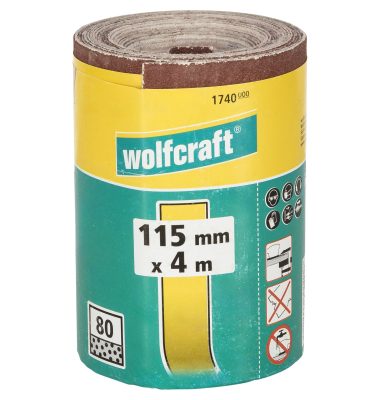 Rolle Schleifpapier K&ouml;rnung 80, 4 m x 115 mm