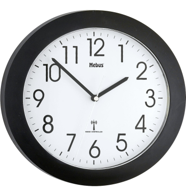  Wanduhr 52450, schwarz/wei&szlig;