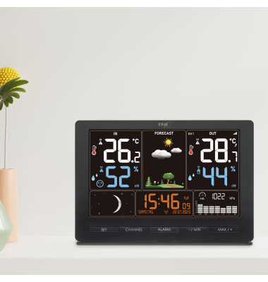 35.1118.01 schwarz SEASON Funk-Wetterstation