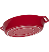 Auflaufform Keramik, oval, Kirsche, 29cm