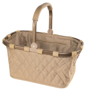 Einkaufstasche Carrybag, Rhombus Ginger, BK6046, 22 Liter, au&szlig;en 48x29x28cm, Polyester, beige
