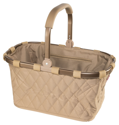 Einkaufstasche Carrybag, Rhombus Ginger, BK6046, 22 Liter, au&szlig;en 48x29x28cm, Polyester, beige