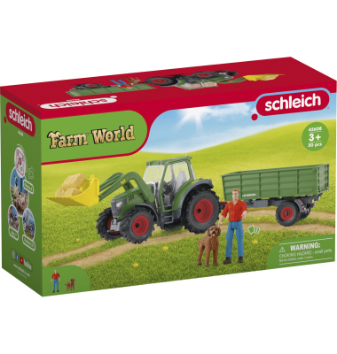 Farm World 42608 Traktor mit Anh&auml;nger