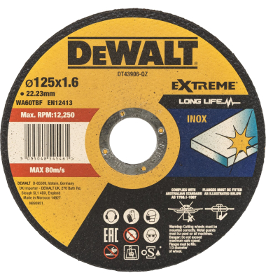 DT43906-QZ Metall-Trennscheibe 125mm