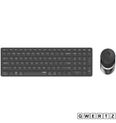 9750M Dunkelgrau QWERTZ Kabelloses Multi-Mode-Deskset