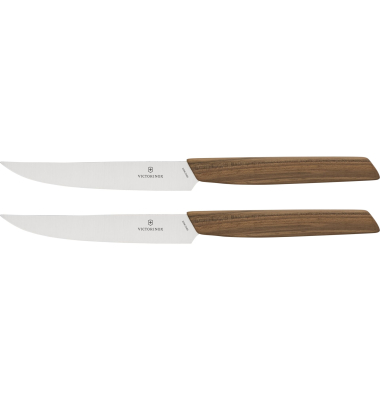Swiss Modern Steakmesserset Nussbaumholz 2 tl