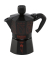 Espressokocher 0005406, schwarz/rot